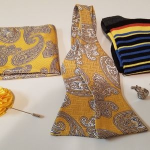 Men's Self Tie Bow Tie Sets